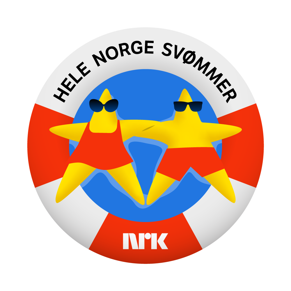Hele Norge svømmer: Logo med sjøstjerner og badering skal samle Norge til flytefest 5. juni
